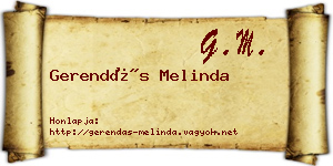 Gerendás Melinda névjegykártya