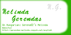 melinda gerendas business card